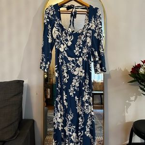 Long sleeve midi floral dress - Reformation